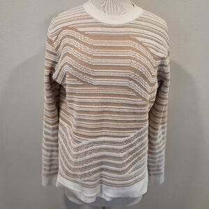 Opening Ceremony Crew Neck Striped Sweater
